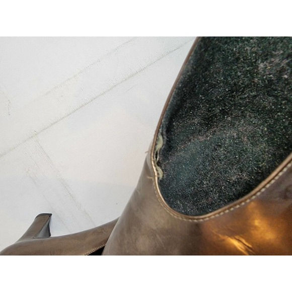 Vintage Stuart Weitzman‎ Heels Bronze Womens Retro Size 8 VTG 1990s - Picture 7 of 7